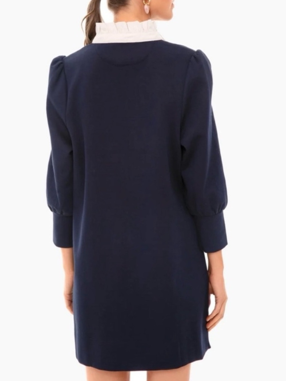 Tuckernuck Pomander Place Charlotte Terry Mini Dress Navy Size M - Picture 5 of 10